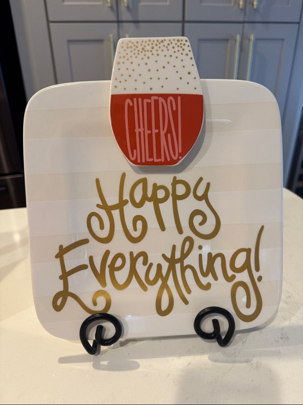 Coton Colors Happy Everything Mini Platter with Stand and Cheers Attachment